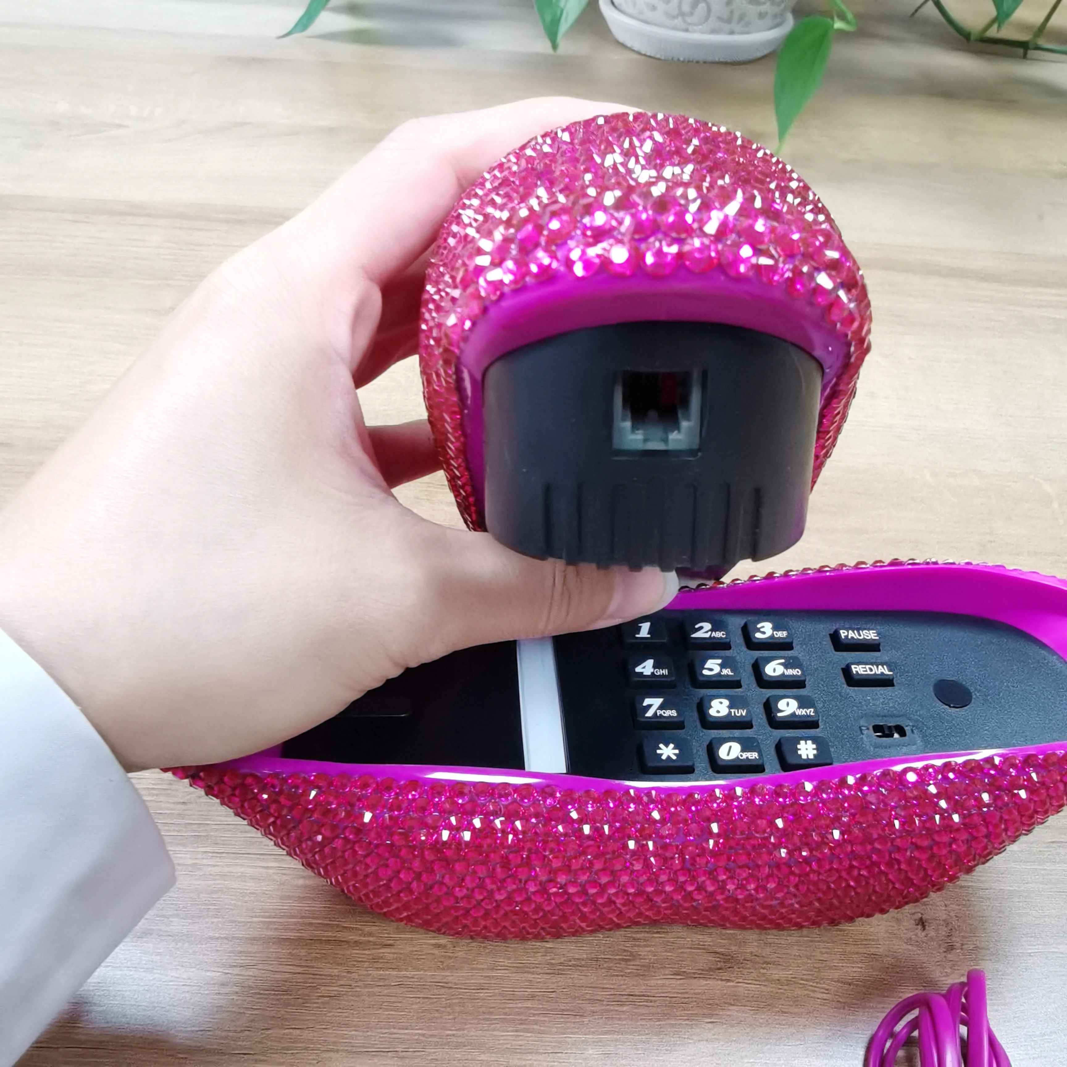 Креативное украшение для телефона водный кирпич губа стационарное дома ремесла