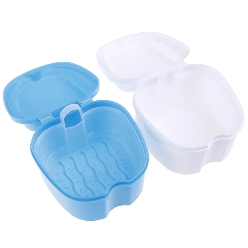 1PCS Denture Box Organizer Dental False Teeth Appliance Container Storage Boxes Dentures Cleaner Bath Case | Красота и здоровье
