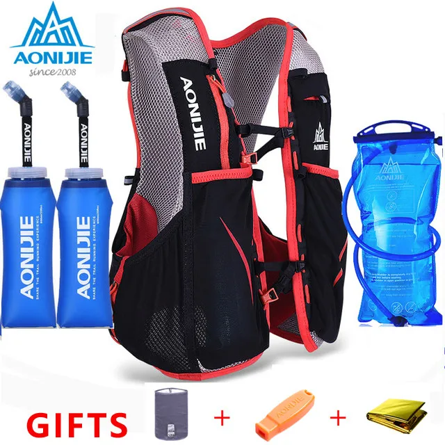 AONIJIE men and women lightweight backpack running vest nylon bag riding marathon portable ultralight running bag backpack 5L