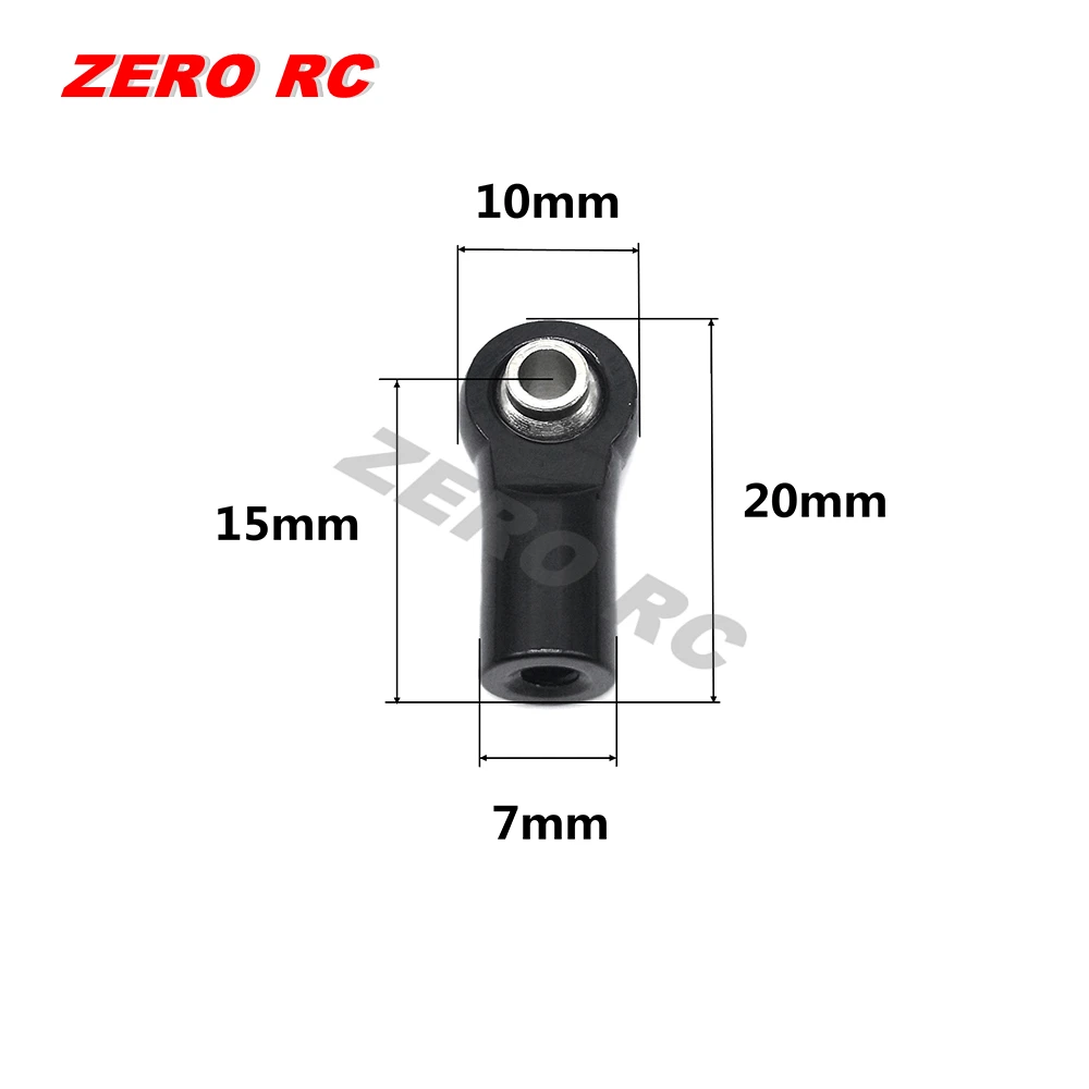 10 шт. алюминиевая связь M3 стержень конец шаровой шарнирный Держатель головки