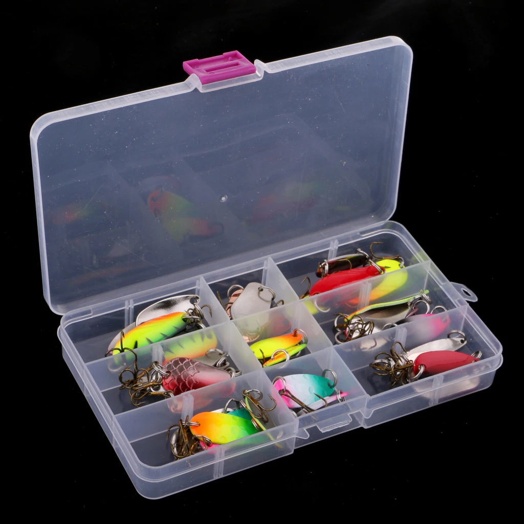 30 шт ложка рыболовные приманки Бас Форель Приманка для лосося металлическая