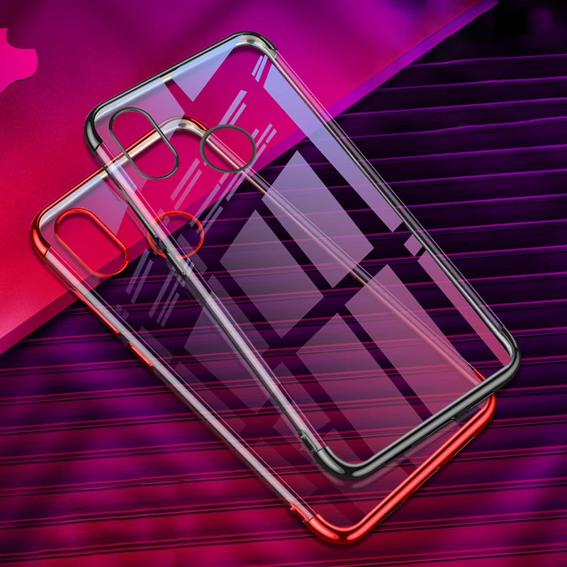 Чехол для телефона с покрытием Xiaomi Mi Max 3 Mix 2 2S 8 A2 Lite A1 Pocophone F1 Mi5X Mi8 Mi6 Mi6X прозрачный