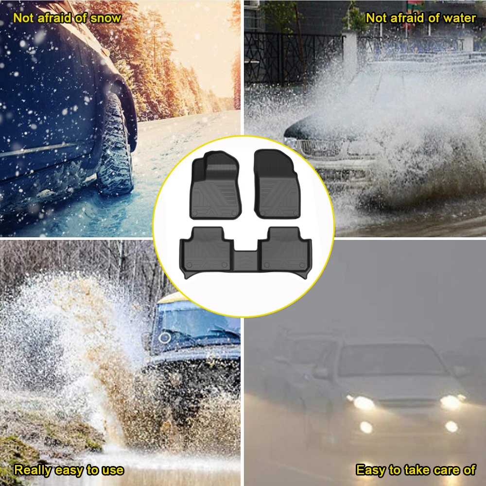 

Fully Surrounded Foot Pad For Porsche Cayenne SUV/Hybrid 2018 2019 2020 5Seat Car Waterproof Non-Slip Floor Mat TPE Accessories