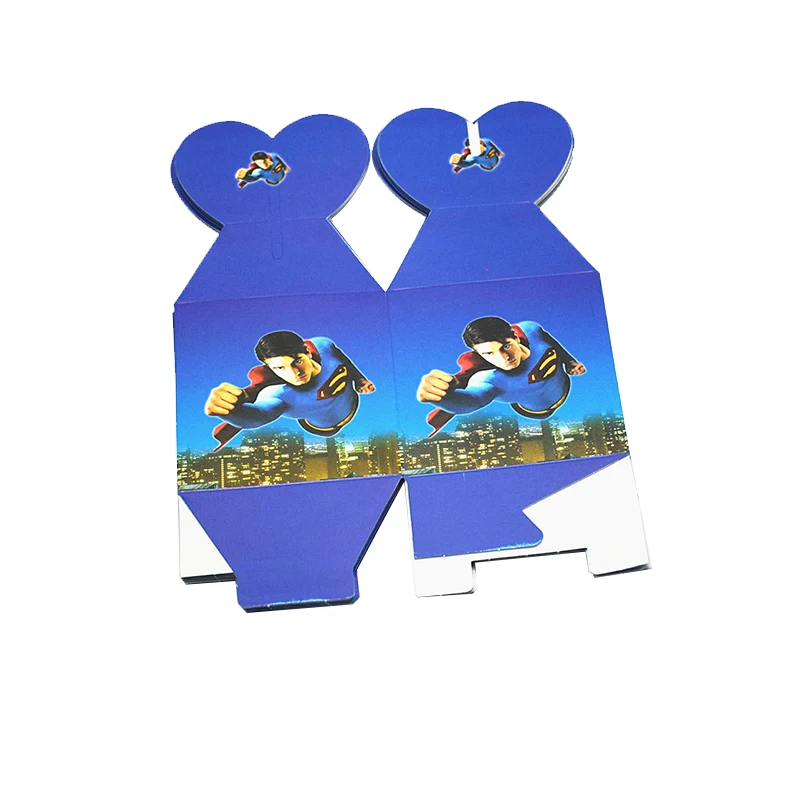 Картонная коробка для конфет с Суперменом 6 цветов | Дом и сад