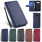 Кожаный чехол-бумажник для Samsung Galaxy A22 A12 A02 A21S A32 A52 A72 M62 M42 M12 S20 FE Note 10 20 ultra S10 e Plus A51 A71, чехол