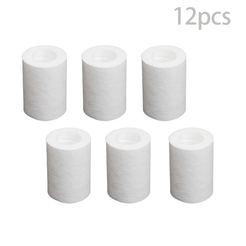 

12PC Water Outlet Purifier Universal Faucet Filter Elements For Kitchen Bathroom Shower Household PP Cotton Filter