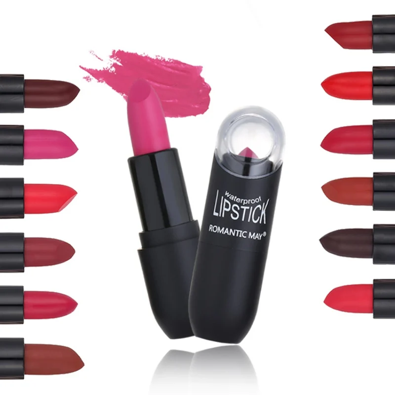 Матовая бархатная помада для женщин сексуальная губная 12 цветов