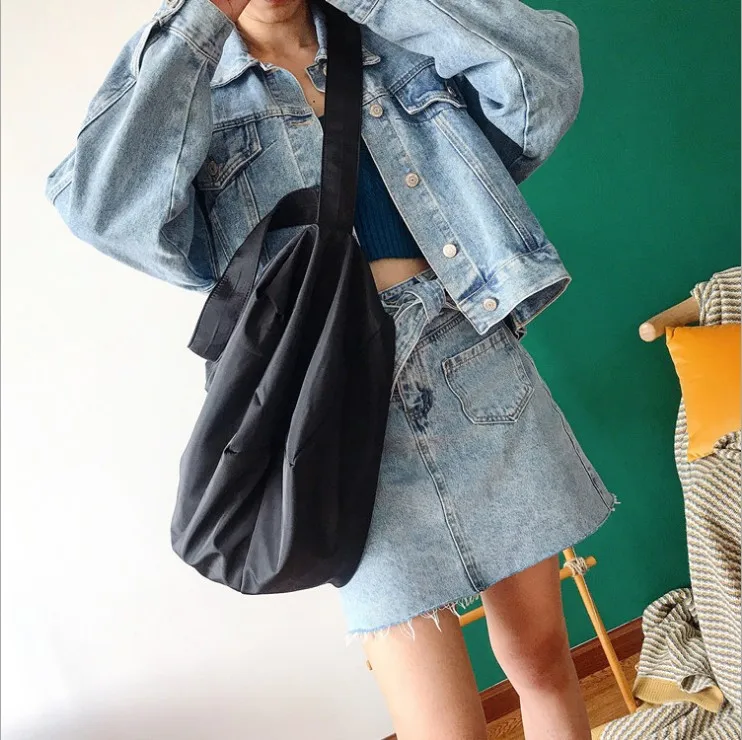 Женская наплечная сумка Ins tide однотонная сумка-мессенджер в европейском и