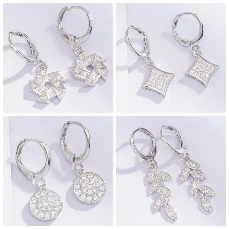 9 различных стилей тонкой геометрические маленькие серьги в виде колец девушка