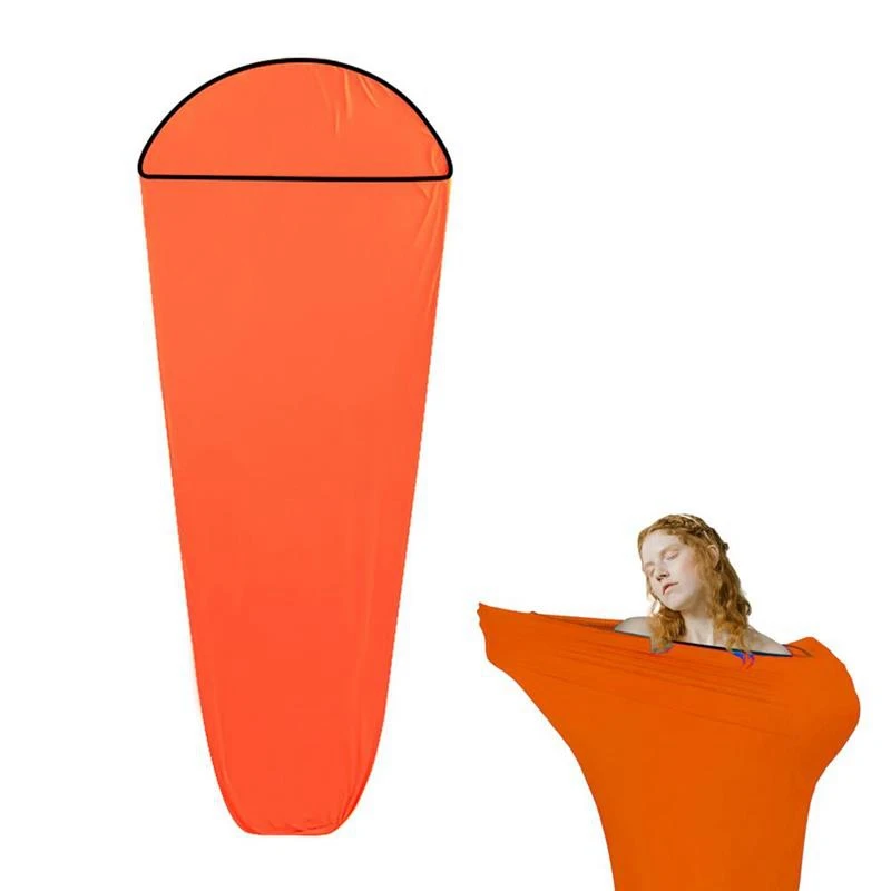 

Ultralight Outdoor Sleeping Bag Liner Portable Carry Sheet Single Sleeping Bag Liner for Hotel Hiking Camping Travel