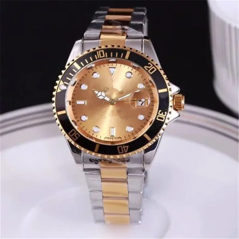Relojes Hombre часы мужские модные кварцевые часы мужские s часы лучший бренд класса люкс бизнес часы Relogio Masculino Прямая - Цвет: Two-tone Gold