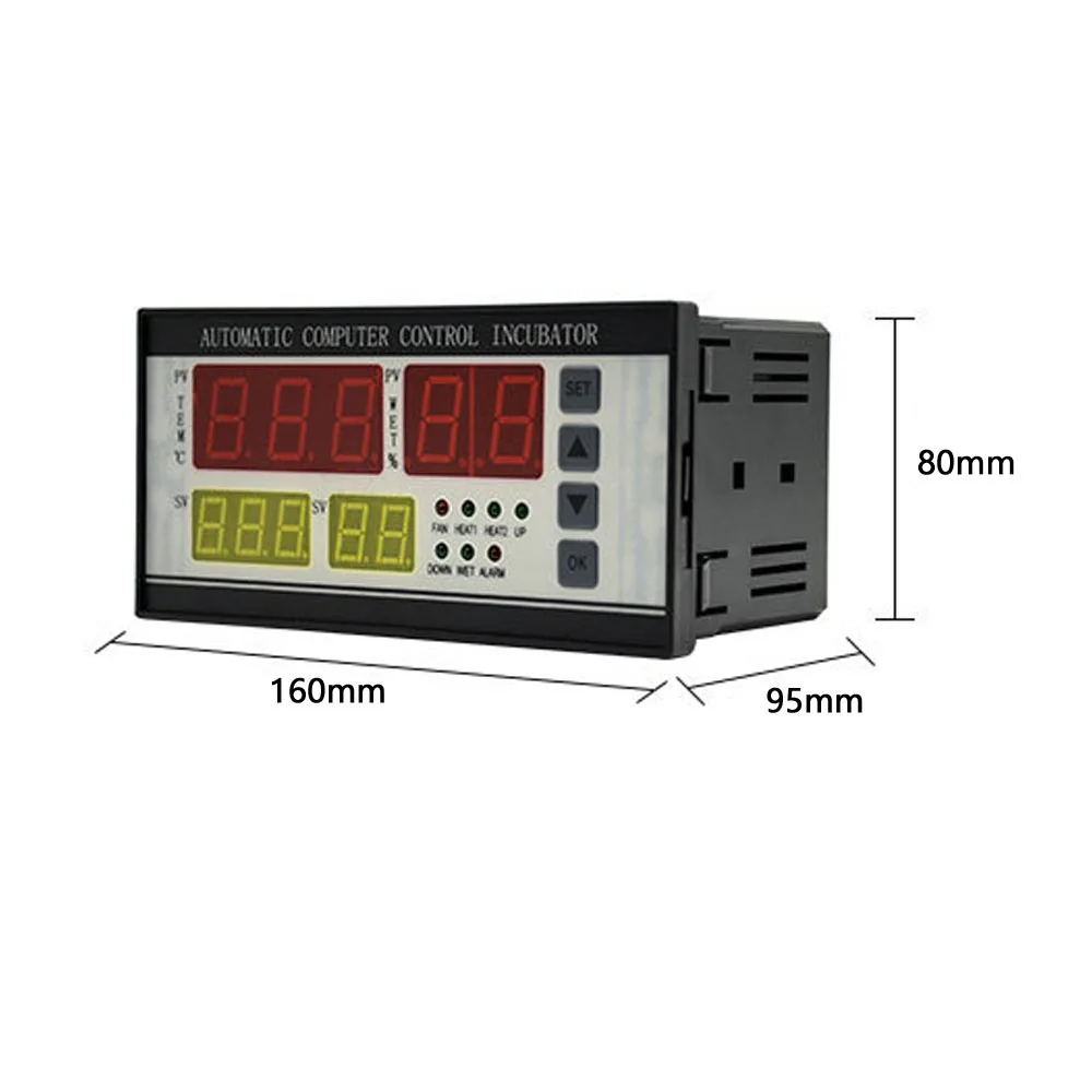 

XM-18 Automatic Eggs Incubator Controller Thermostat Incubation Control System Temperature and Humidity Adjustable