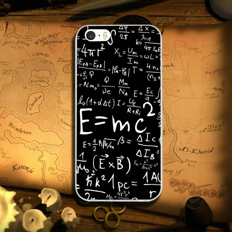 Image 10 Математические формулы Типографика Coque для iPhone 7 8 PLUS 6S X XR XS Max 5 6 5s SE 6PLUS Силиконовый Мягкий Прозрачный Силикон ТПУ чехлы для телефонов - Цвет: Image 10