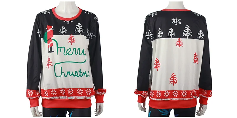 LISCN Christmas Man women Ugly Christmas Sweater Couple Watching Clothing Unisex Lovers for Men Autumn Winter New