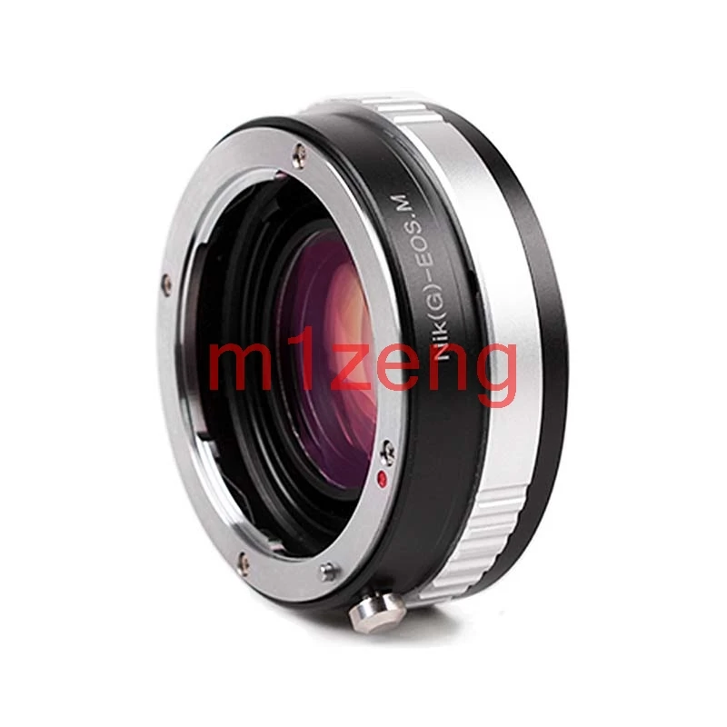 

N/G-EOSM Focal Reducer Speed Booster adapter ring for nikon g AI F lens to canon EF-M EOSM/M2/M3/m5/M6/M10/m50/m100 camera