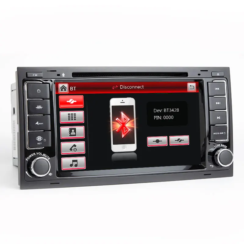 2 din Автомобильный мультимедийный плеер для VW Volkswagen Touareg T4 Transporter T5 2004 2005 2006 20082011GPS