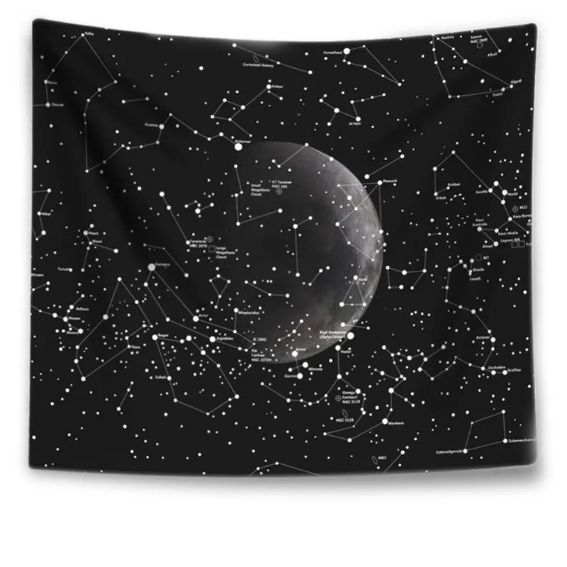 

Boutique Space Tapestry Wall Tapestry Starry Sky Tapestry Galaxy Planet Tapestry Constellation Tapestry Bohemian Wall Hanging