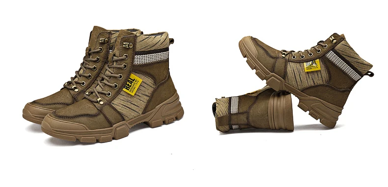 Weideng Plus Size 37-45 Genuine Leather Warm Boots Men Casual Winter Outdoor Women Snow Shoes High Quality Lace Up Soft Non Slip