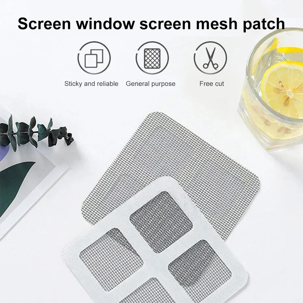 

Window and Door Screen Repair Patch Self-Adhesive Screen Repair Stickers for Tears Rips and Holes Repair Tape Window 3/5/10pc