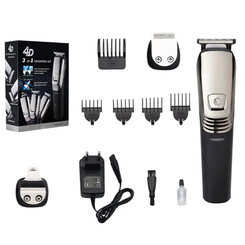 

1Set 3In1 Multi-functional Electric Hair Clipper USB Charging Men Hair Trimmer A0NC