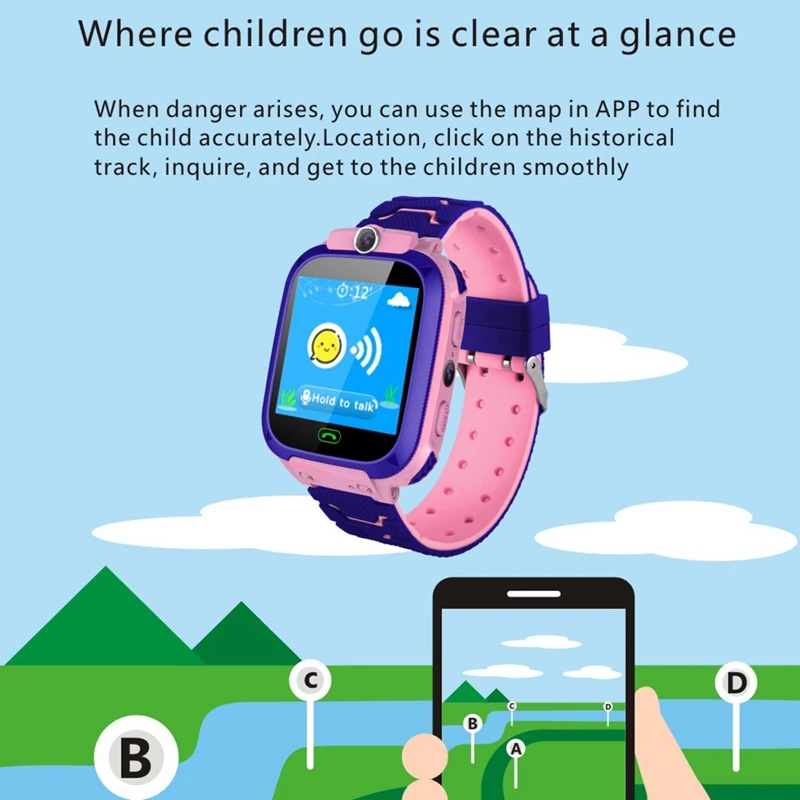 Детские часы ligent для телефона со слотом Sim карты 1 44 дюйма нажатие Sn с функцией Gps