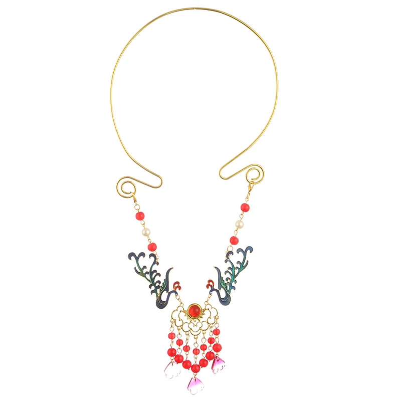 Заколка для волос Hanfu заколка в античном стиле зажимы ожерелье воротник