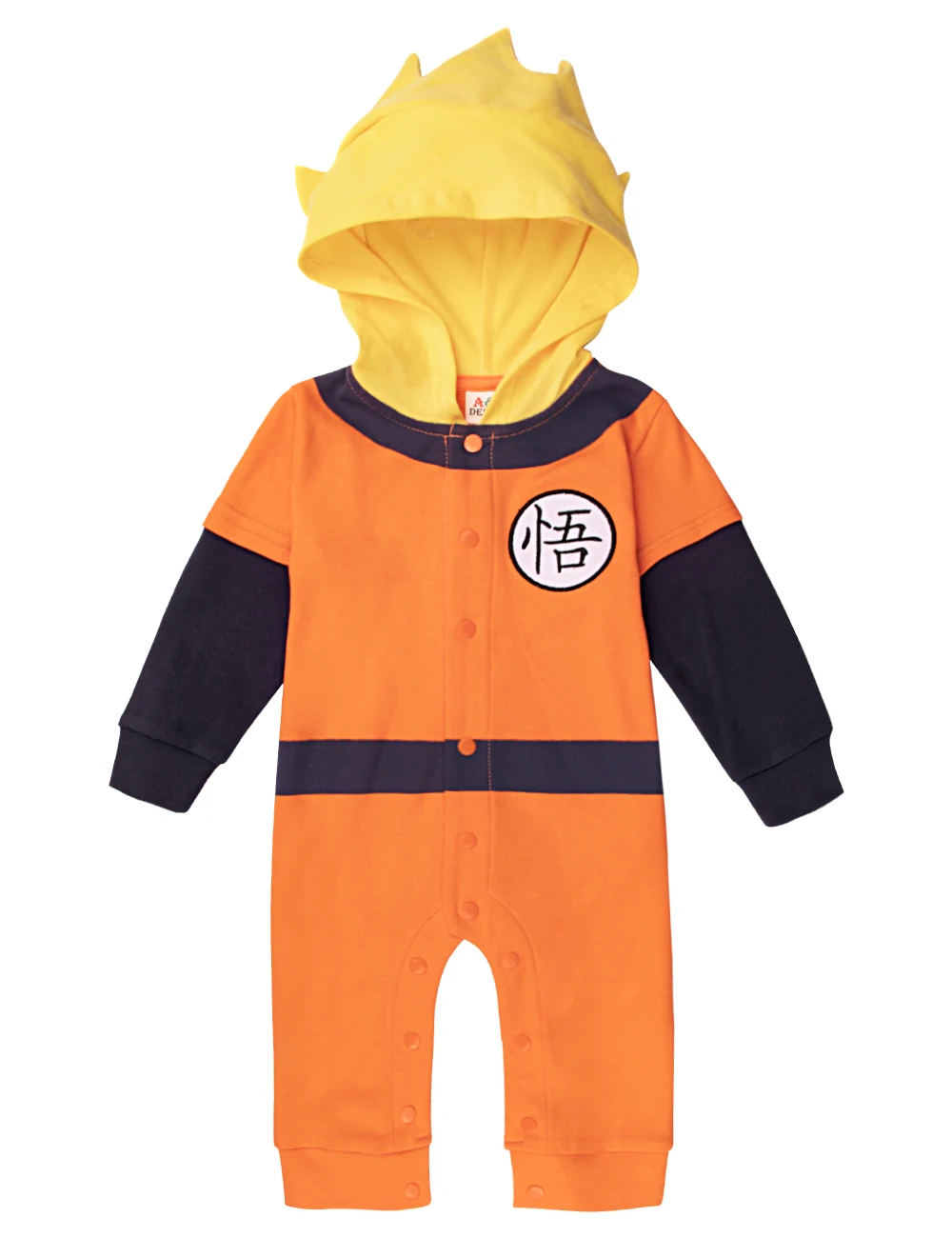 Детские костюм с «Жемчуг дракона младенческий комбинезон Goku легкий костюм с шортами с шапка для малышей; Комбинезоны для косплея Bebe Зимняя одежда с длинным рукавом - Цвет: GOKU