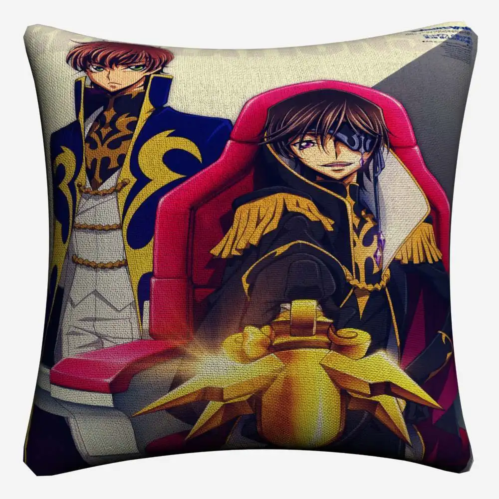 Code Geass полной фигуры сексуальные аниме декоративное хлопковое белье Наволочка на подушку размером 45*45 см для дивана наволочка для подушки стула домашний декор Almofada - Цвет: 5