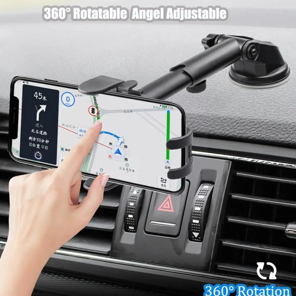 

Gravity Car Phone Holder Suction Cup Adjustable Universal Holder Stand In Car Gps Mount For 12 Pro Max I1g0