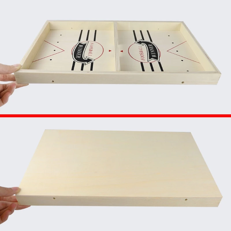 

Family Table Ice Hockey Slingshot Fast Sling Puck Board Game Parent-child Toy