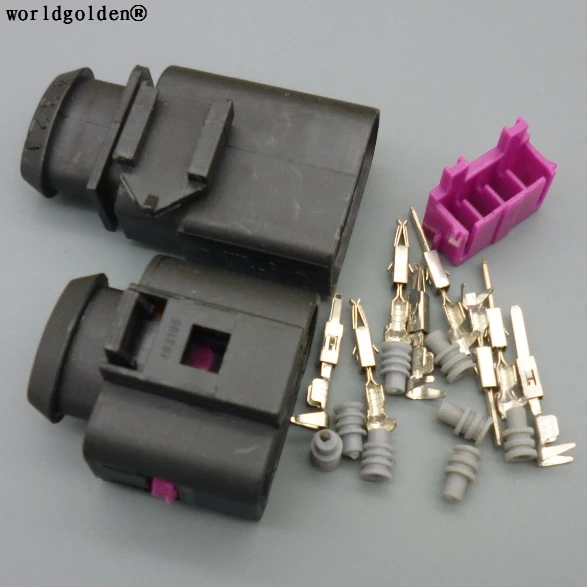 Worldgolden 4-контактный 1J0973804 1J0973704 штекер 1,5 мм автоматический датчик температуры разъем клапана сдува разъем для VW
