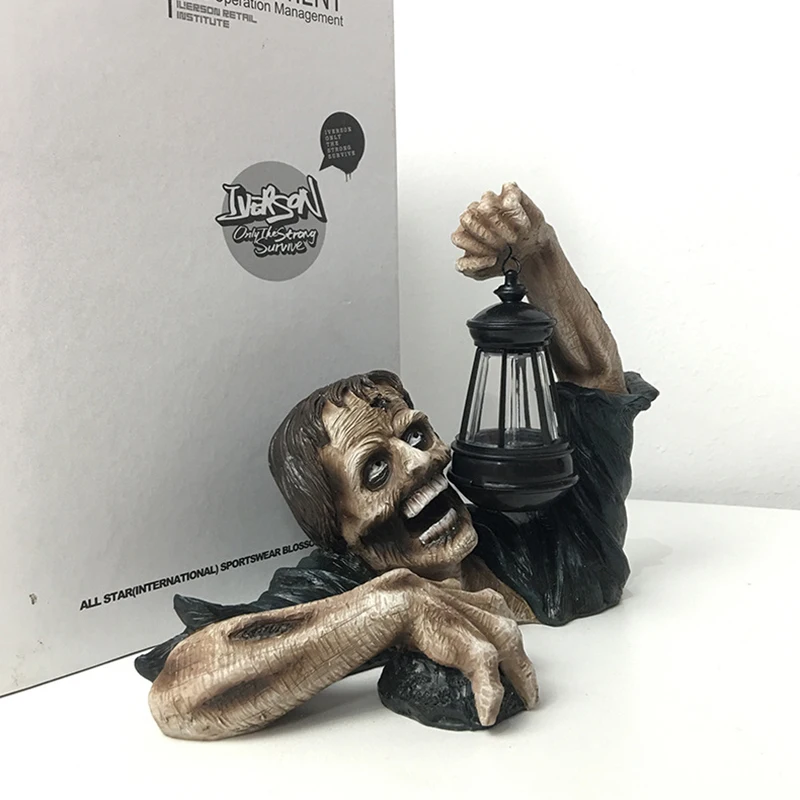 

Zombie Resin Statue Personalized Handmade Crafts Halloween Ornament for Home Garden Courtyard Decoration 2021