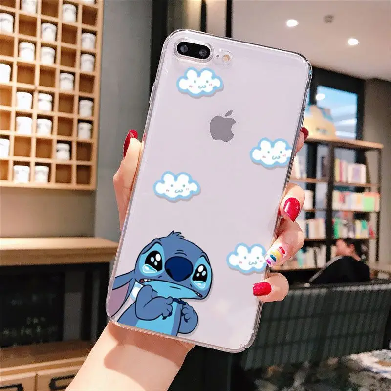 Yinuoda Lilo Ститч прозрачный ТПУ Мягкий силиконовый чехол для телефона iPhone 8 7 6 6S Plus X XS