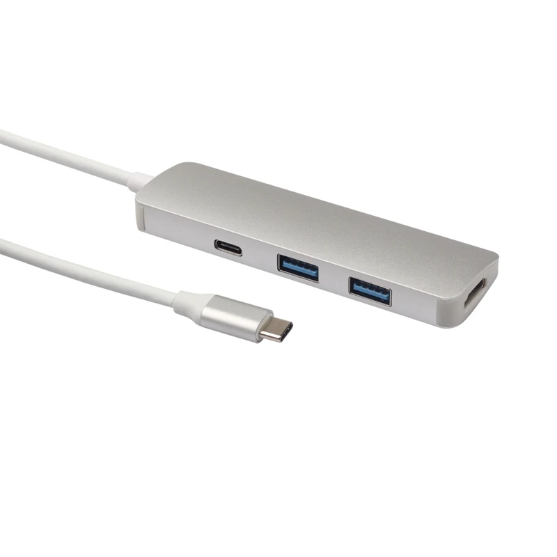 C Тип к HDMI 2 Быстрый USB 3 0 передачи данных Док-концентратор 4 в 1 USBC адаптер видео