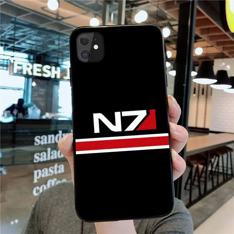 N7 Масс Эффект Чехол для iPhone 13 12 11 Pro Max Mini XS 8 7 6 6S Plus X 5S SE 2020 XR