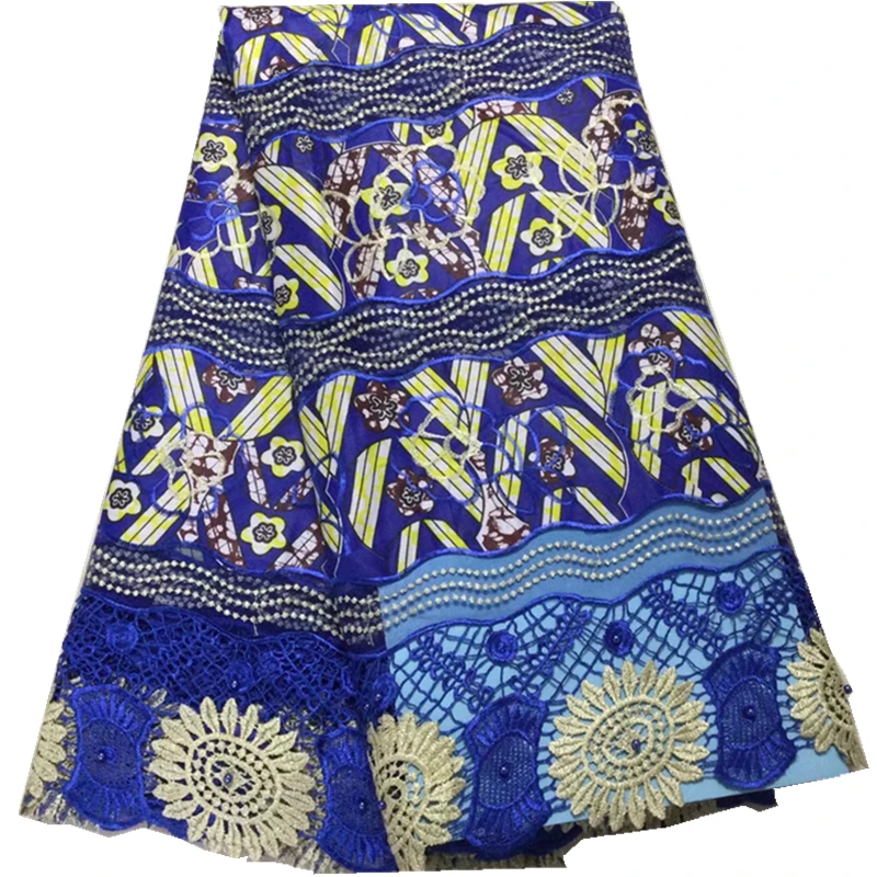 

High Quality African Wax Laces Fabrics 2021 Fashion Design Wax Laces With Net Laces Fabrics With Beads For Party Dresses PL21003