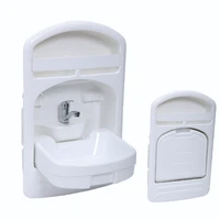 rv motor home caravan apartment smart space acrylic abs built in foldable bathroom washroom toilet sink gr y001