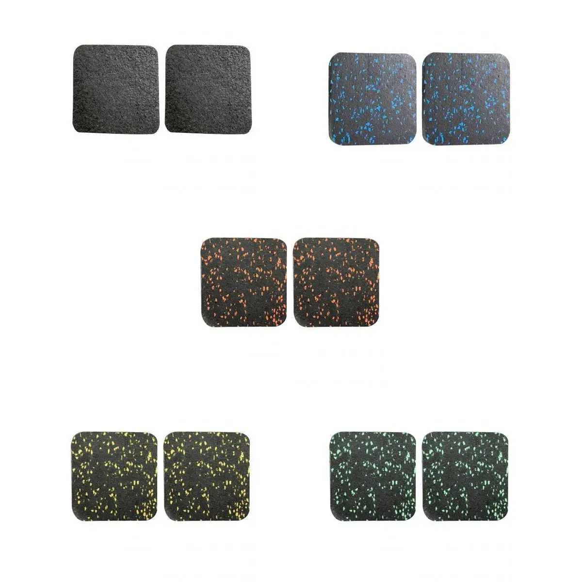 

10Pcs Treadmill Noise Absorption Mat Rubber Home Fitness Mat Antistatic