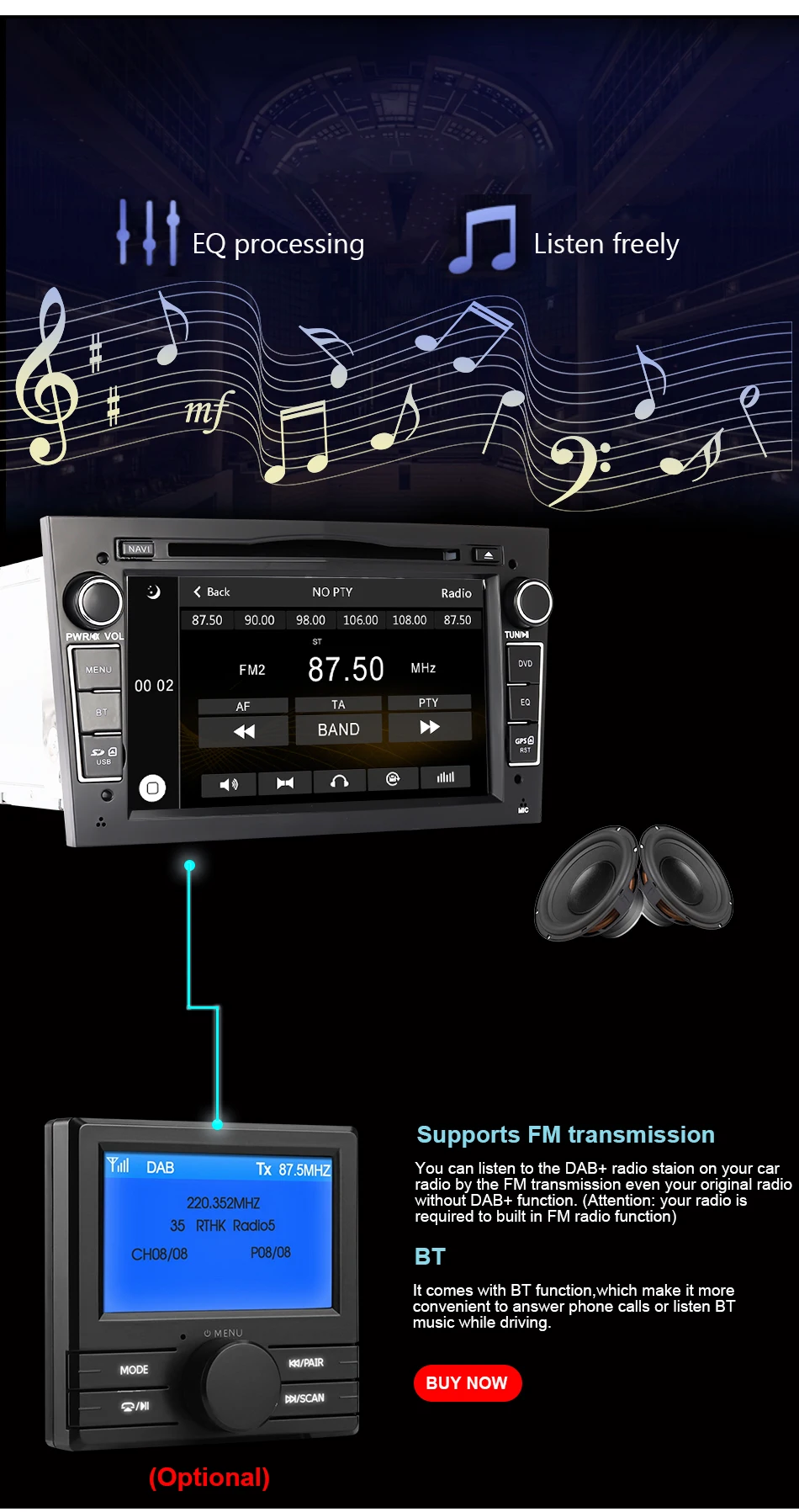 Eunavi 7 ''2 Din автомобильный DVD для Vauxhall Opel Astra H G J Vectra Antara Zafira Corsa gps навигация Радио стерео плеер в тире usb