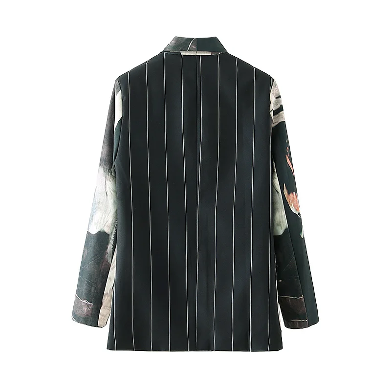 

Autumn Women Tie-Dyed Jacket Coats Casual High Quality Spring Character Printing Overcoat Fashion Long Sleeve Outwear