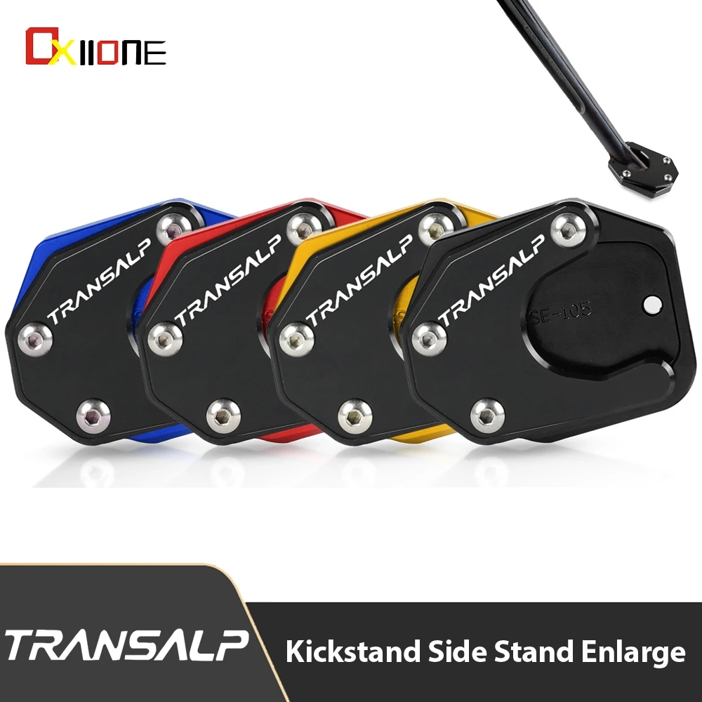 

For Honda XL 600 650 700 V TRANSALP Motorcycle Foot Side Stand Pad Plate Kickstand Enlarger XL600V XL650V XL700V Transalp Parts