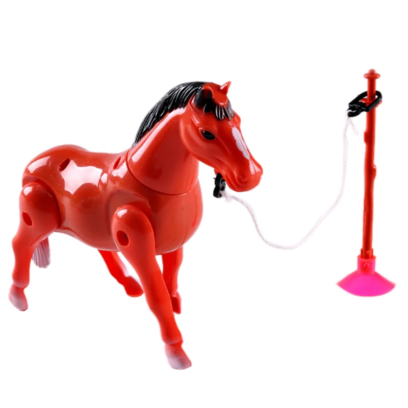 

Plastic Electric Horse Around Pile Circle Toy Action Figure Toys Electric Plastic Cartoon Horse Toys Around Pile Circle Toys