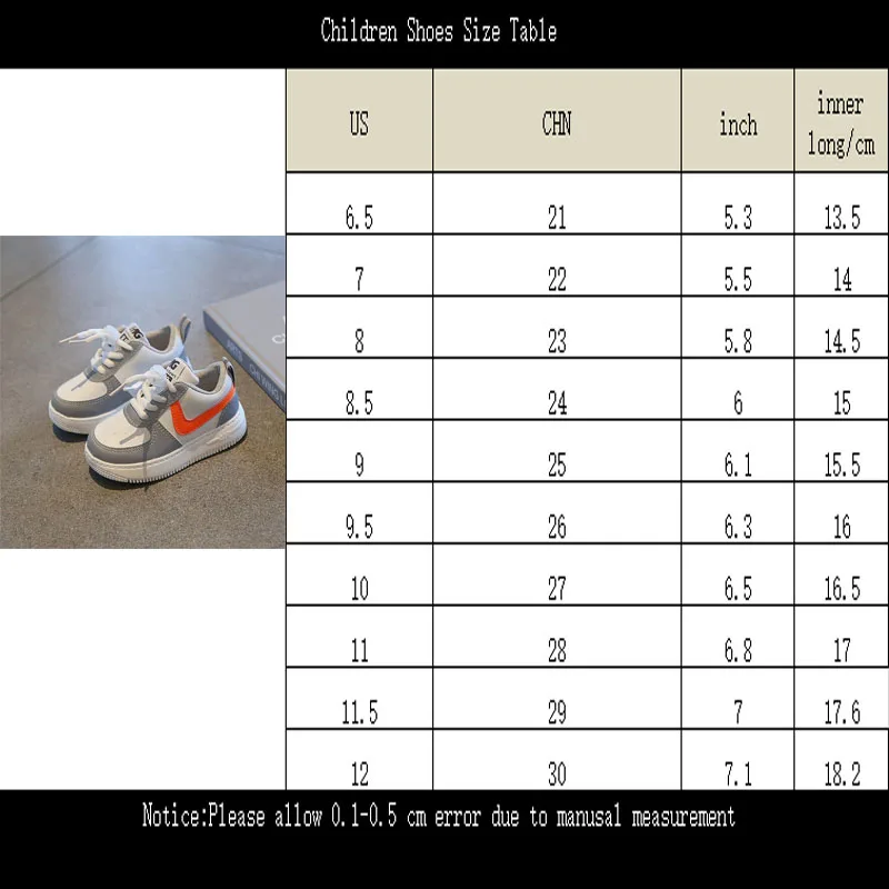 

Girls' sports shoes spring 2021 new fashion boys' all-match casual shoes children's leather shoes