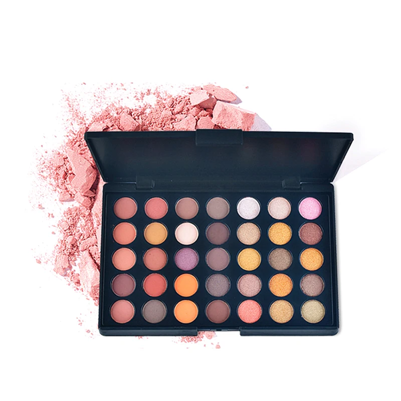 35 цветов Перламутровые матовые тени для век перламутровый макияж мерцающий