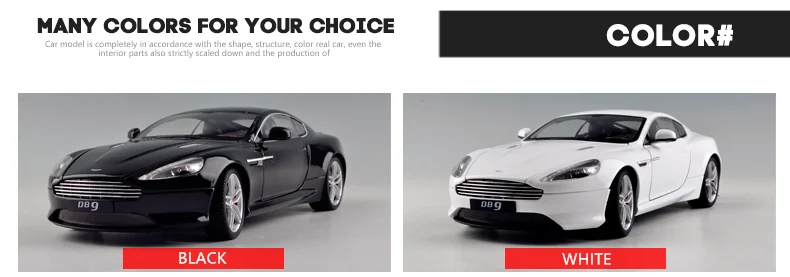 Welly 1:18 Aston Martin db9 сплав модель автомобиля Моделирование Украшение автомобиля коллекция подарок игрушка Литье модель игрушка для мальчиков
