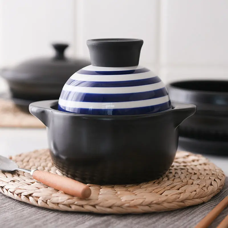 

Casserole Japanese-style Small Casserole Mini Small Stew Pot Baby Food Supplement Single Household Gas Casserole Ceramic Crock