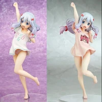 24cm anime eromanga figure 17 white pink standing posture izumi sagiri pvc action figure toys collectible model toys kid gift