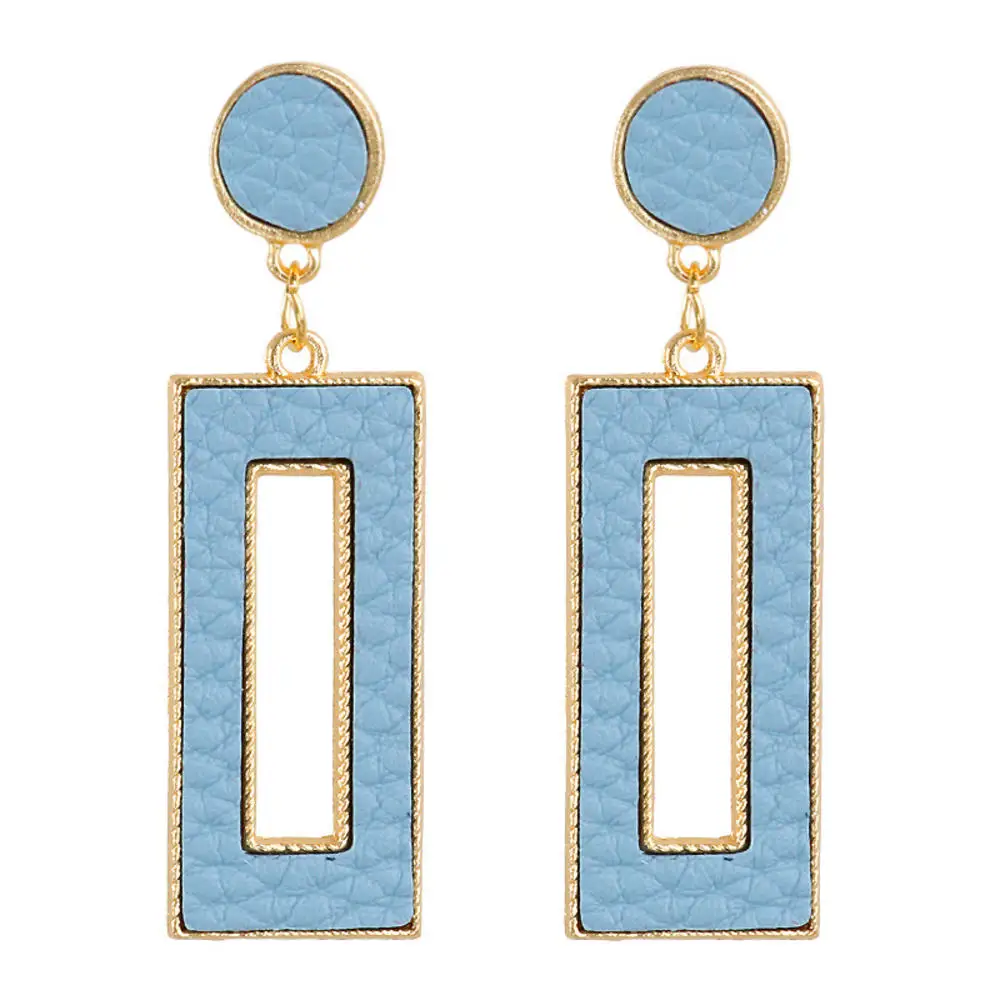 1 пара Геометрические Квадратные серьги подвески из искусственной