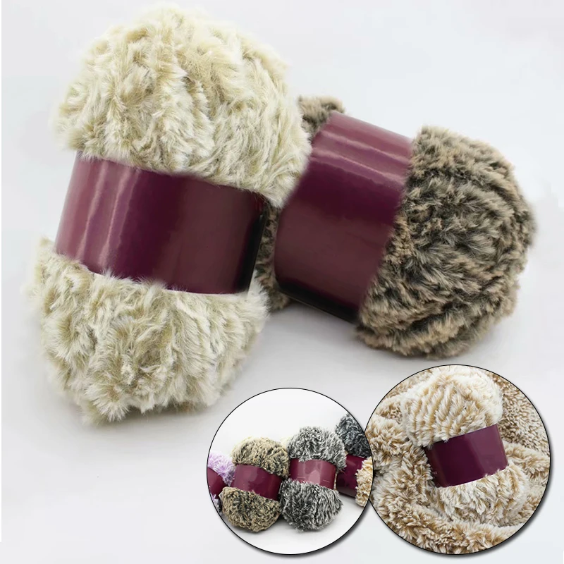 

100g/roll Fur Plush Yarn DIY Hand Knitting Fur Yarn Warm Keeping Technology Baby Yarn Super Soft Knitting Sweater Scarf Hat Yarn