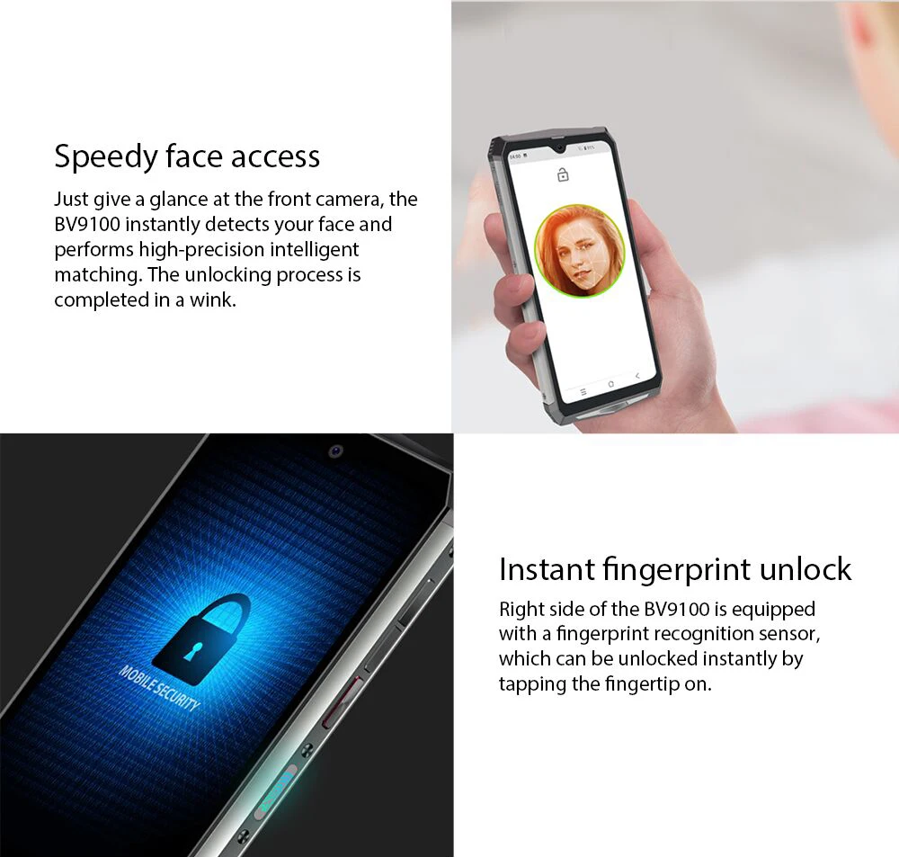 Blackview BV9100 Android 9,0 телефон 6," экран смартфон IP68 прочный MT6765 Восьмиядерный 4 Гб+ 64 Гб 13000 мАч батарея 30 Вт Быстрая зарядка